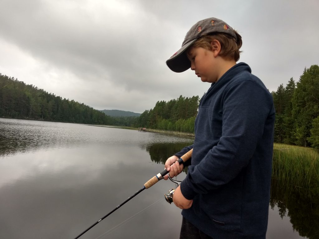 Blir lite tråkigt när fisken är jätte trög.